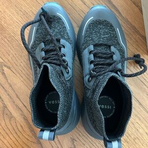 NEVER WORN Women's VESSI Stormburst High Top, Color: Peak Black, Size 8